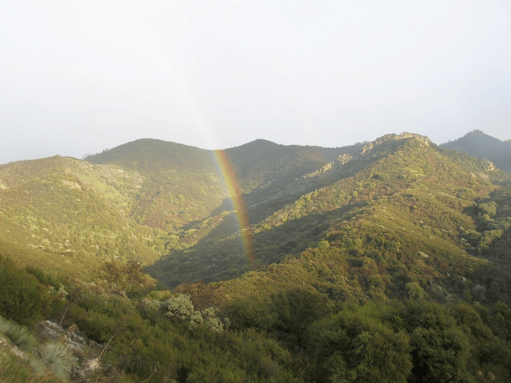 Rainbow over Kaweah River Canyon